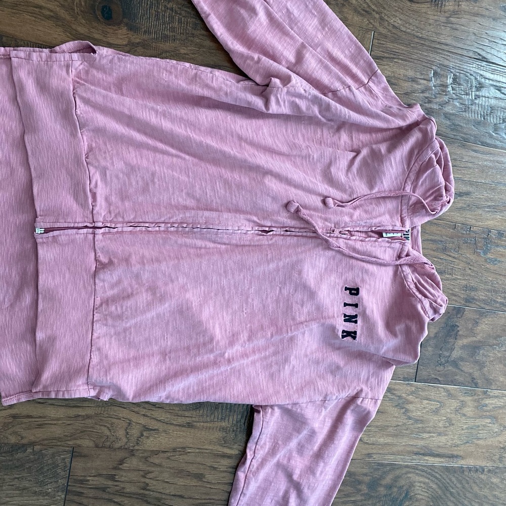 PINK Light Zip Up, Size XS